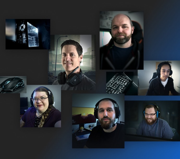 Collage de jugadores que disfrutan de Norton 360 for Gamers